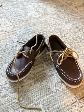 Sperry Brown Leather Boat Shoes